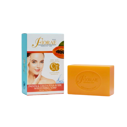 Florae Papaya & Gluta Plus Kojic Whitening Soap